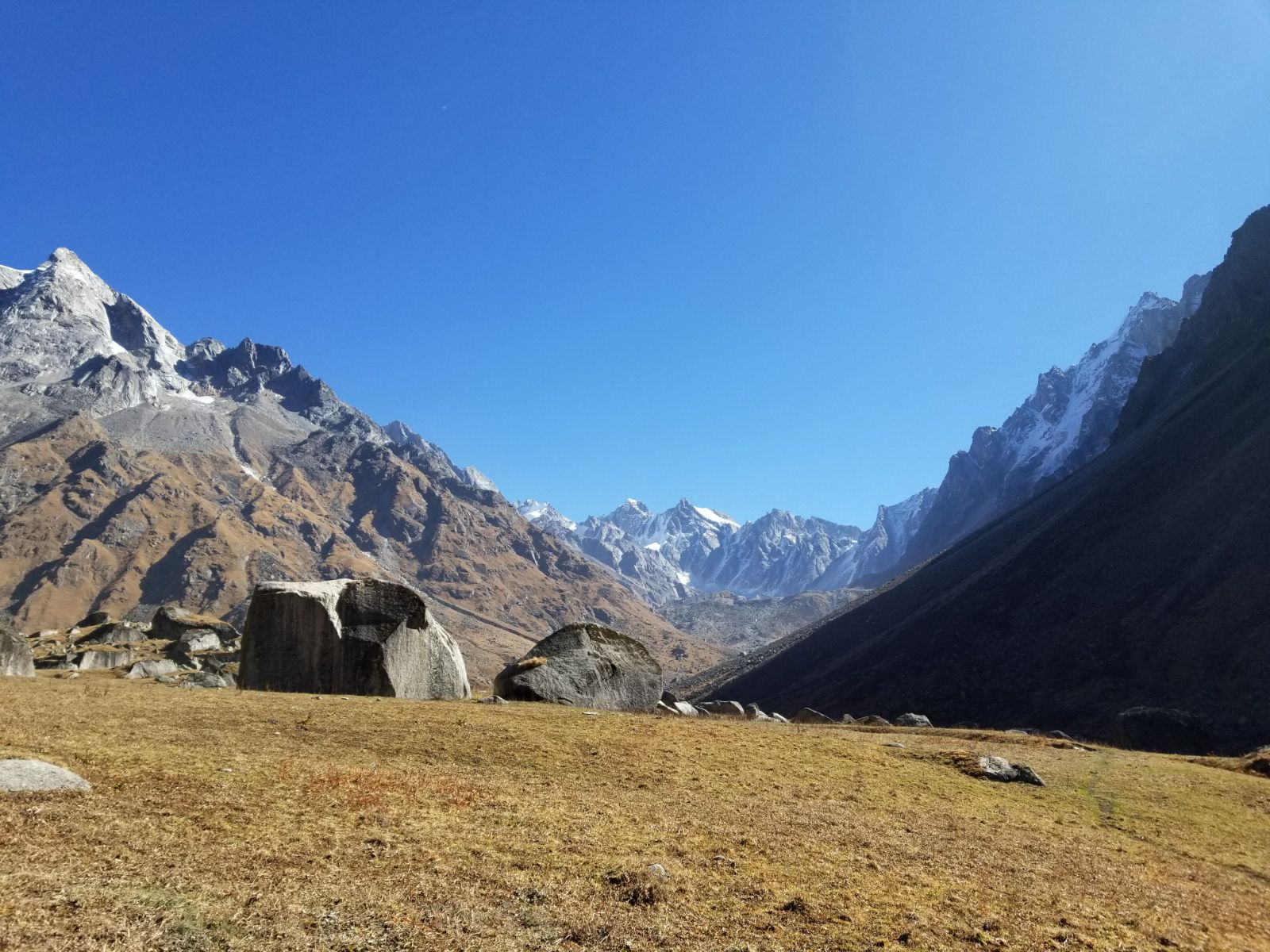 A view through Hata valley towards Jaundhar Glacier - Himalayan Institute
