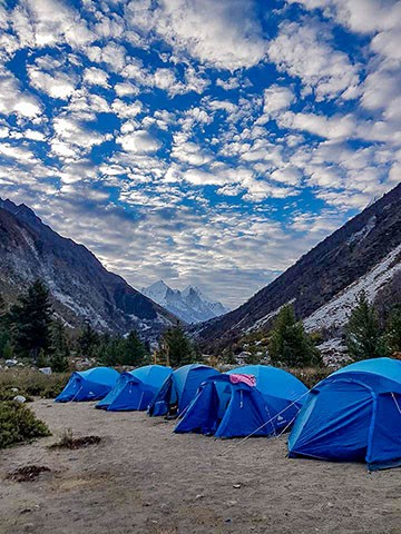 chirbasa campsite - Himalayan Institute