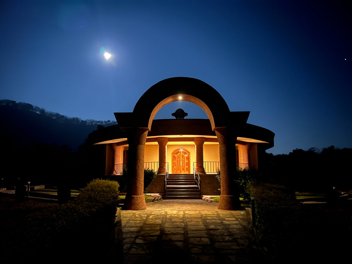 sri sukta sadhana immersion stage 2 khajuraho 2024 gallery shrine at night 3 - Himalayan Institute