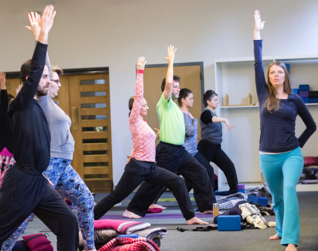 Yoga in Auditorium