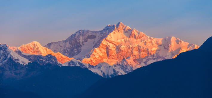 sikkim excursion card mountain range - Himalayan Institute