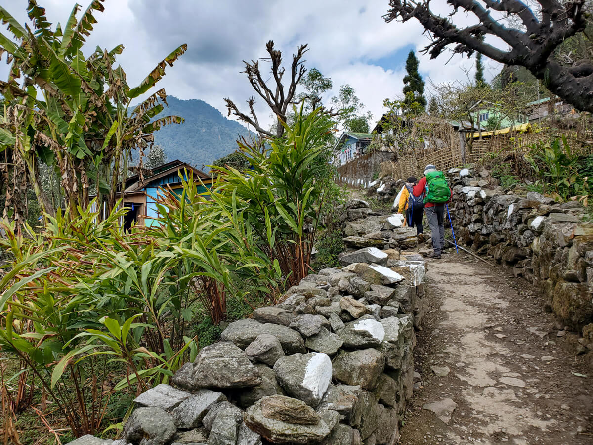 sikkim approaching village - Himalayan Institute